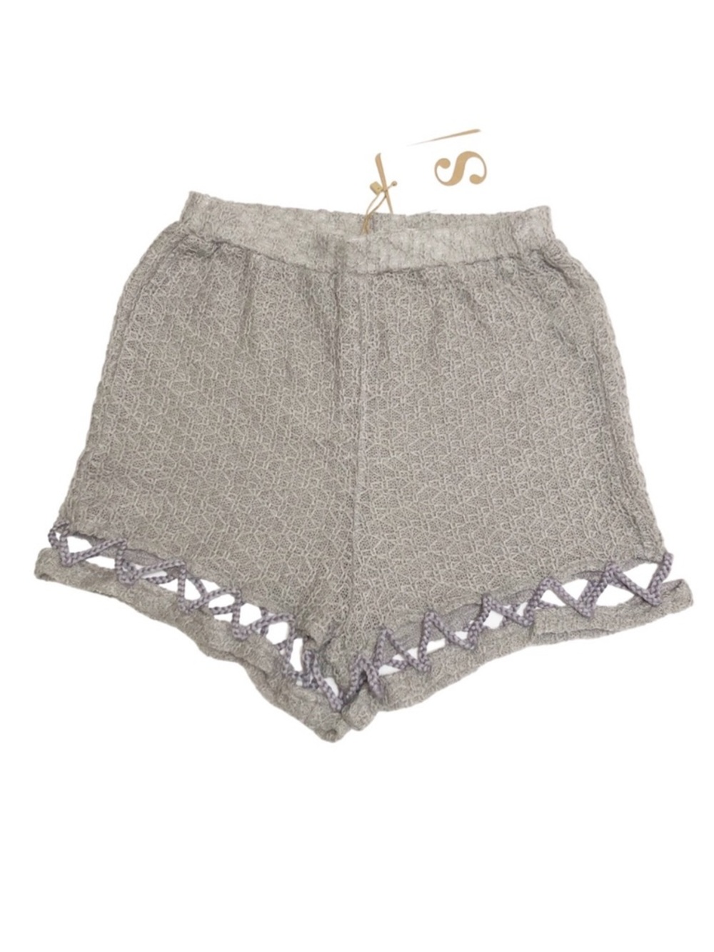 Sabo Skirt | NWT High Waisted Gray Sweater Knit Shorts Small
